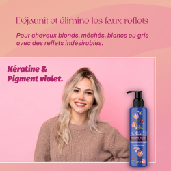 Masque Violet Déjaunissant – Kératine & pigments violets | Noralys
