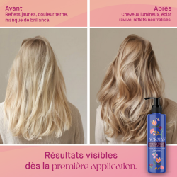 Masque Violet Déjaunissant – Kératine & pigments violets | Noralys