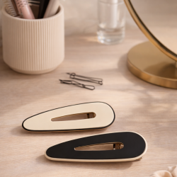 Pince à Cheveux Antidérapante Élégante – Barrette Ovale Durable Tous Types de Cheveux