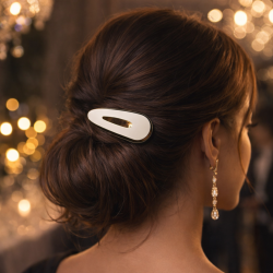 Pince à Cheveux Antidérapante Élégante – Barrette Ovale Durable Tous Types de Cheveux